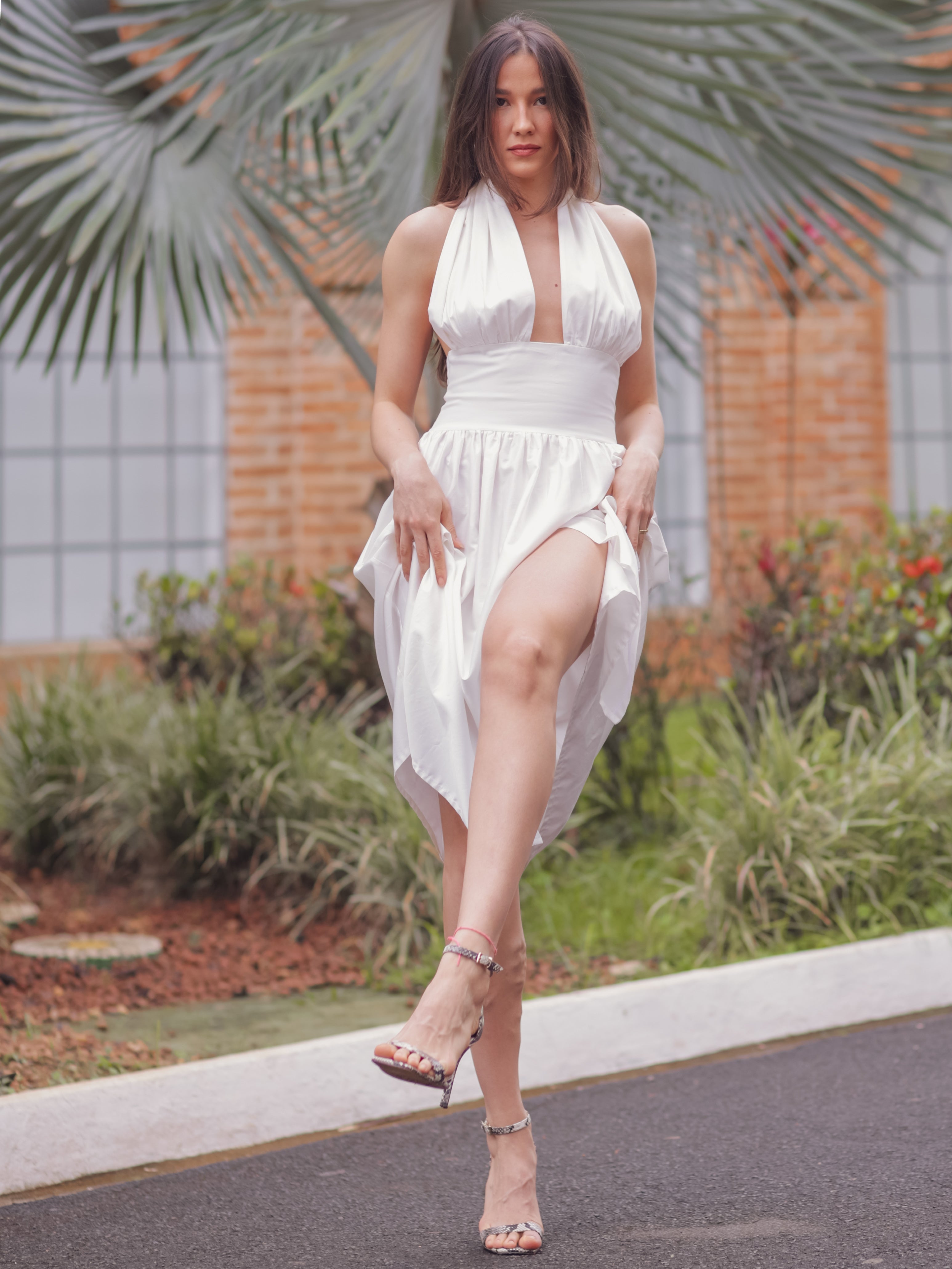 Vestido Marylin Midi Frente Única