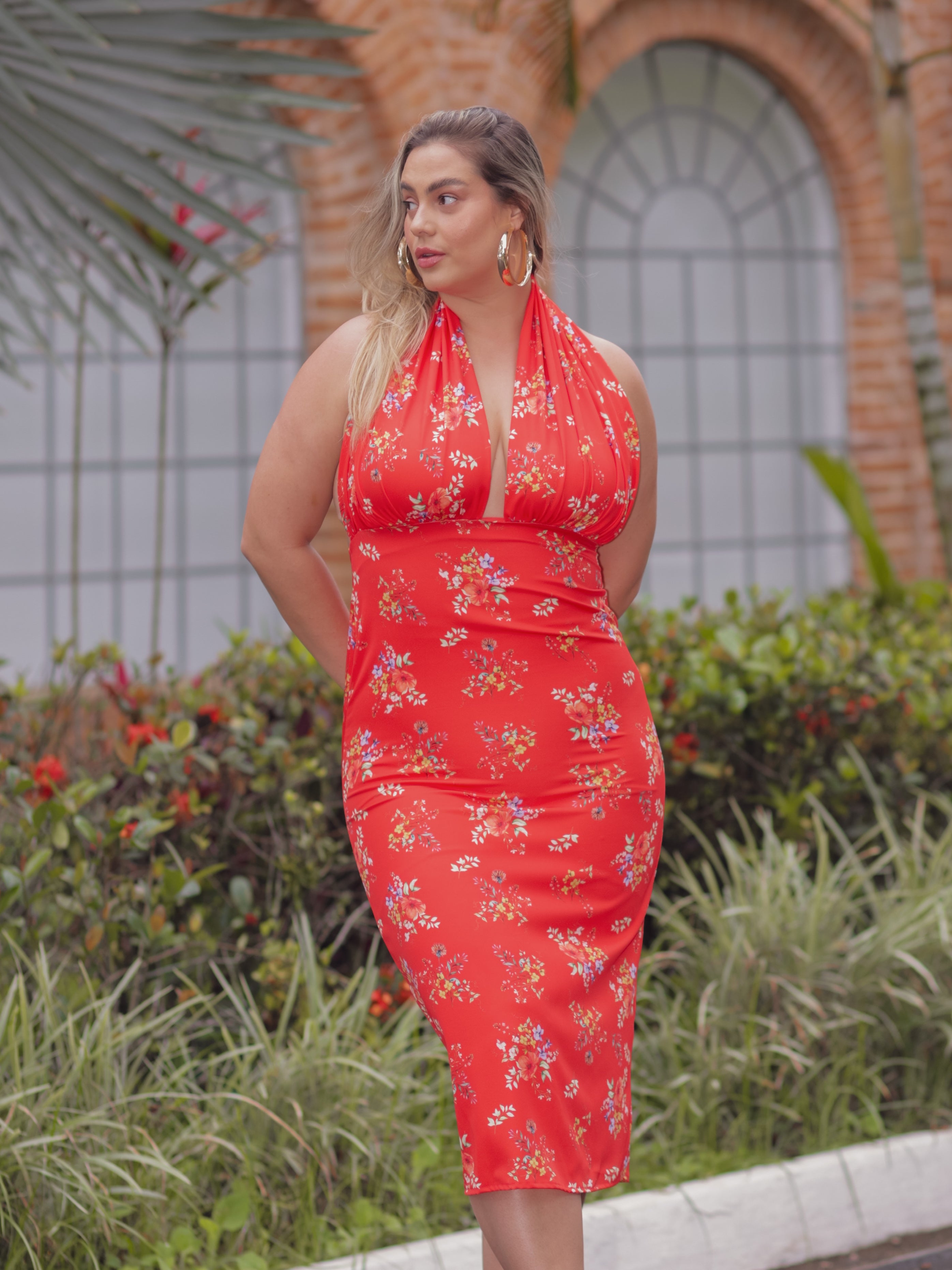 Vestido Pasión Estampado Frente Única