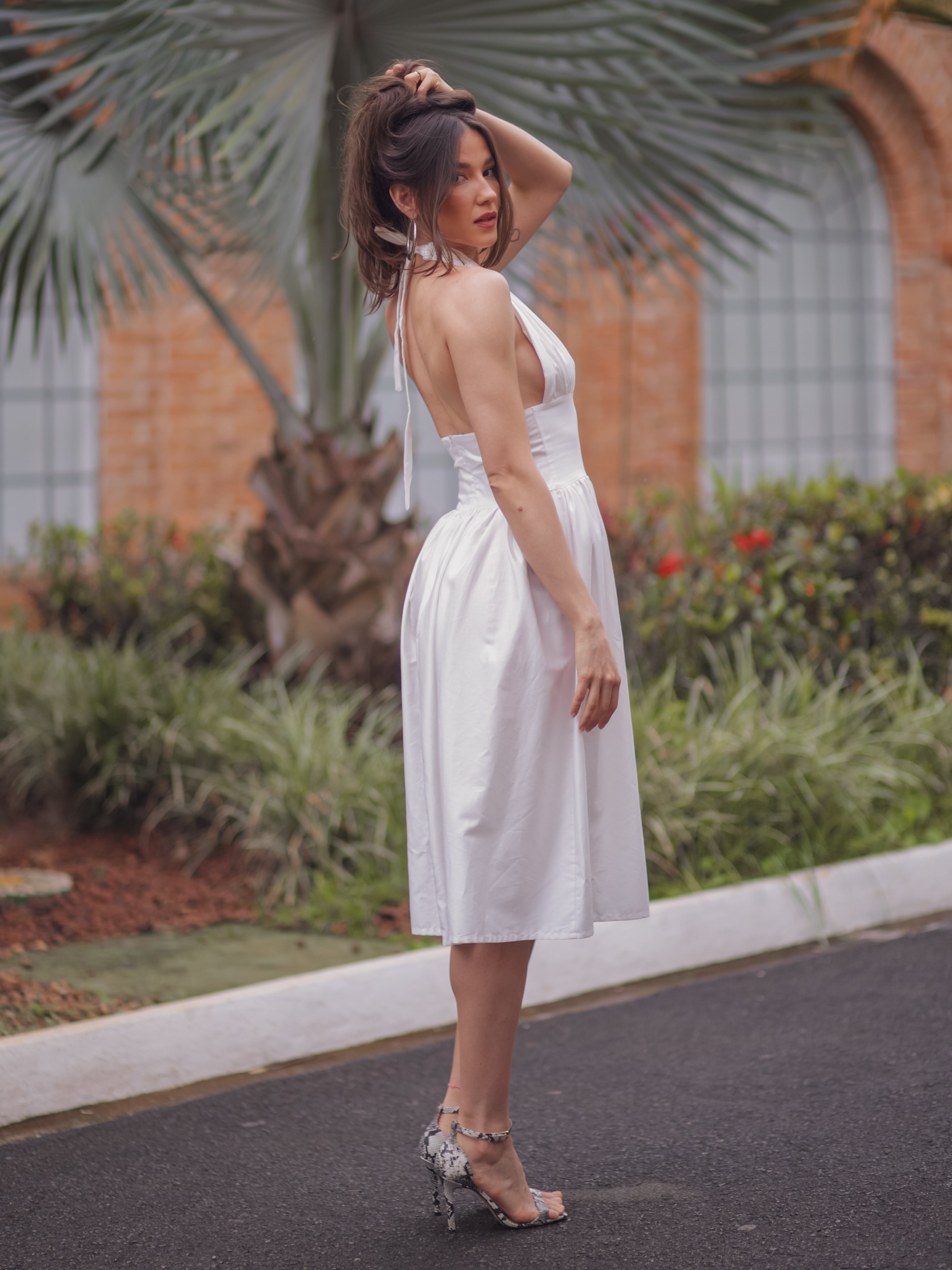 Vestido Marylin Midi Frente Única