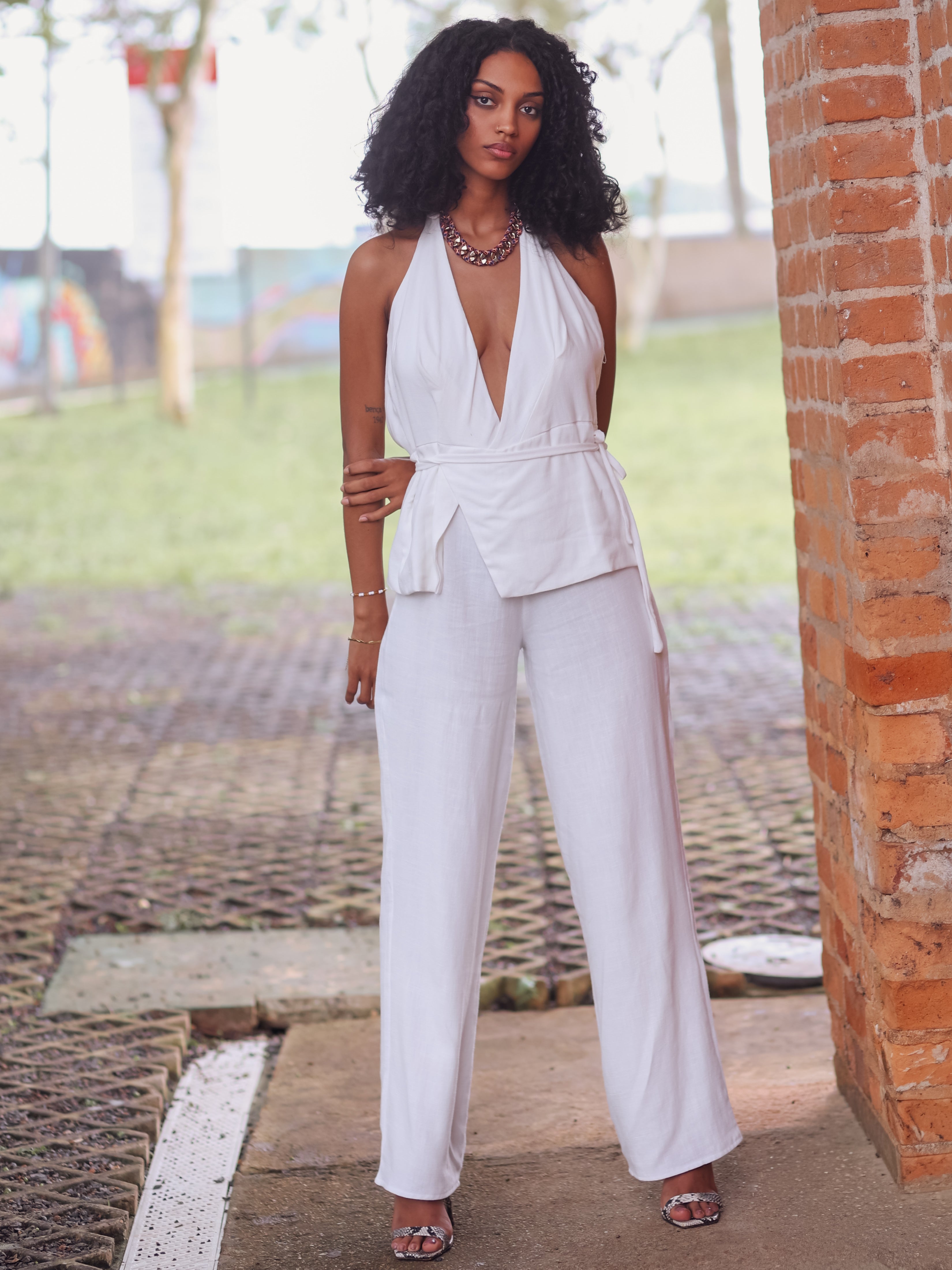 Macacão Atenas Pala Linho