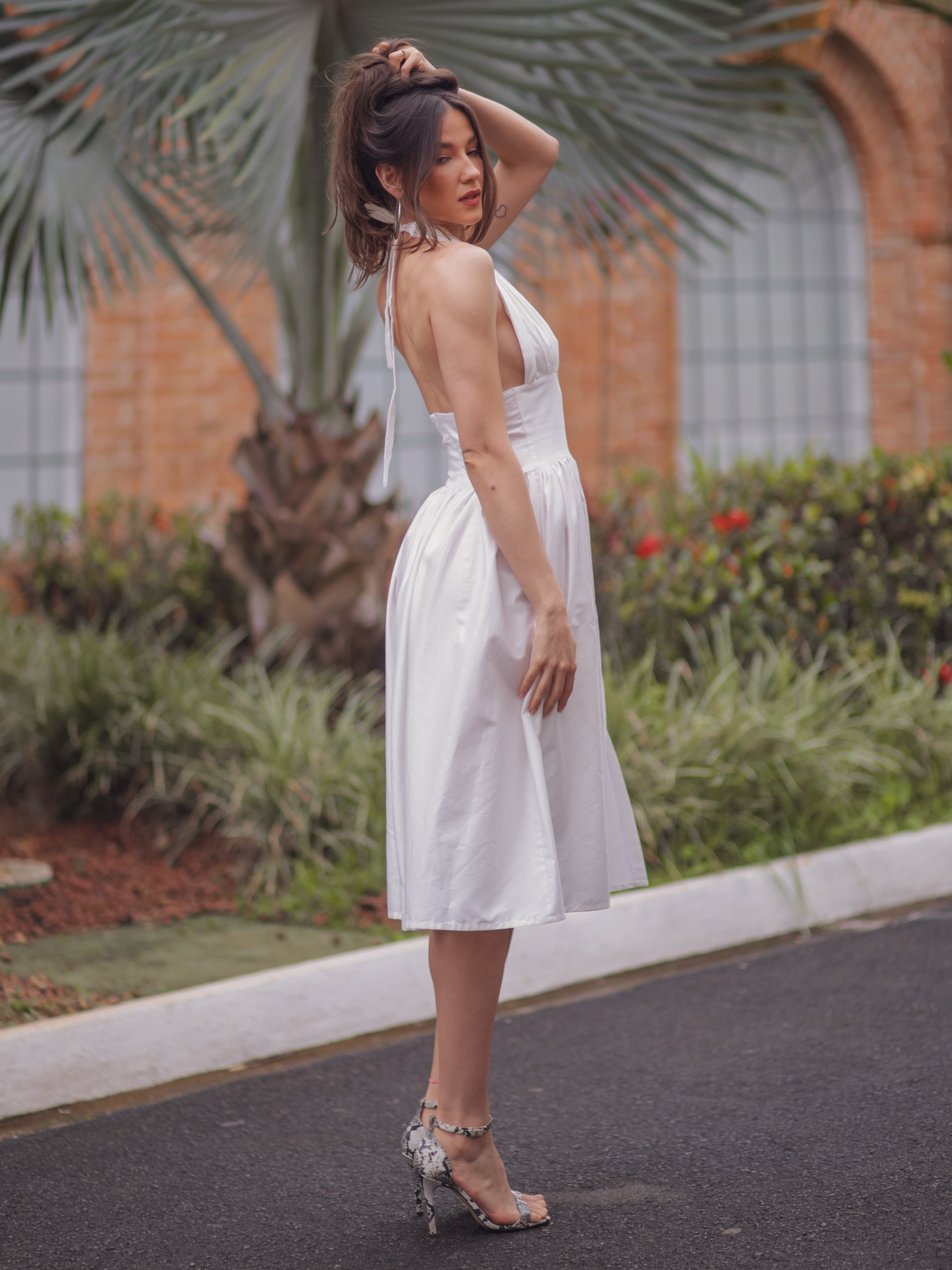 Vestido Marylin Midi Frente Única