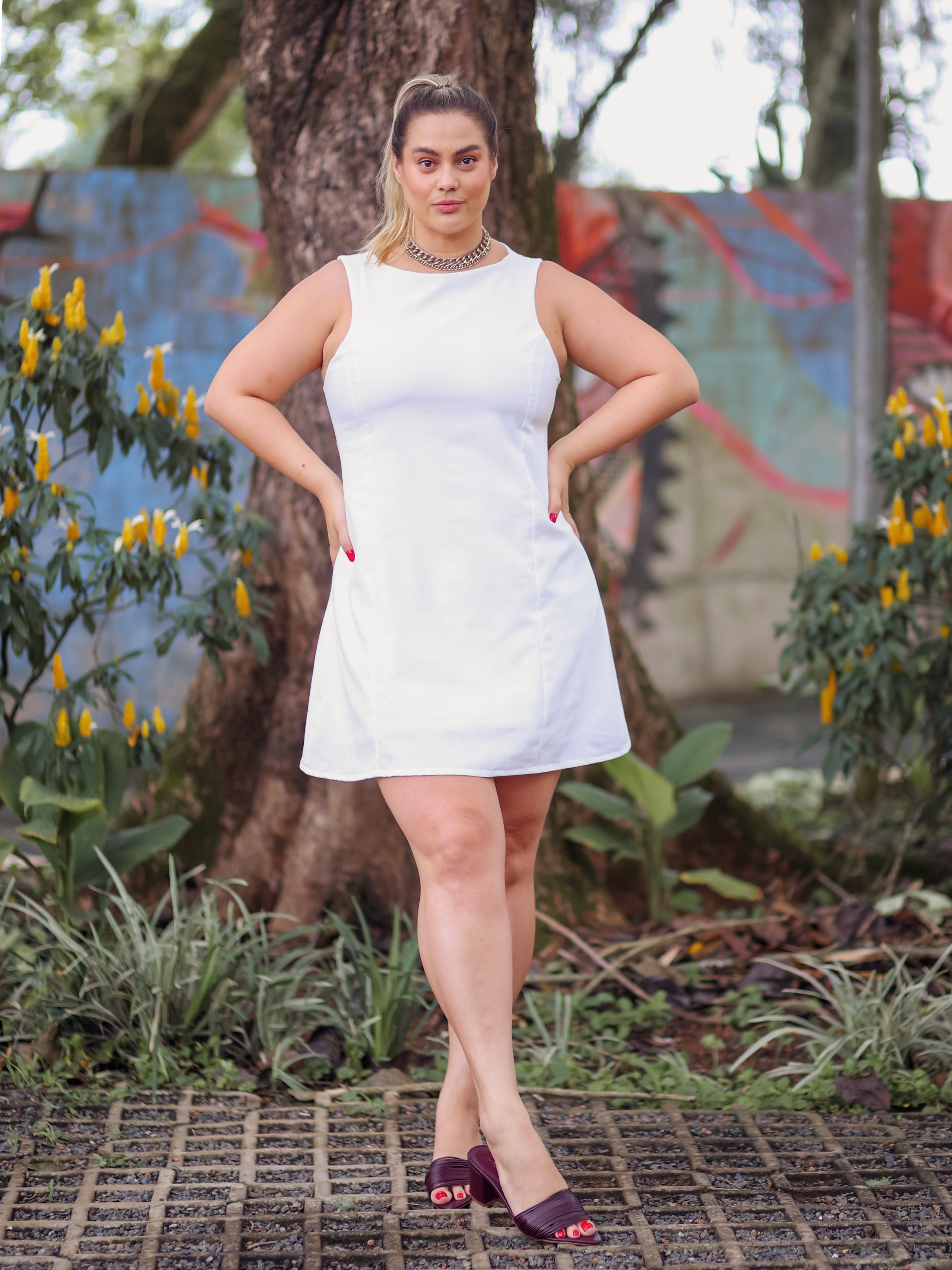 Vestido Clássico Linho