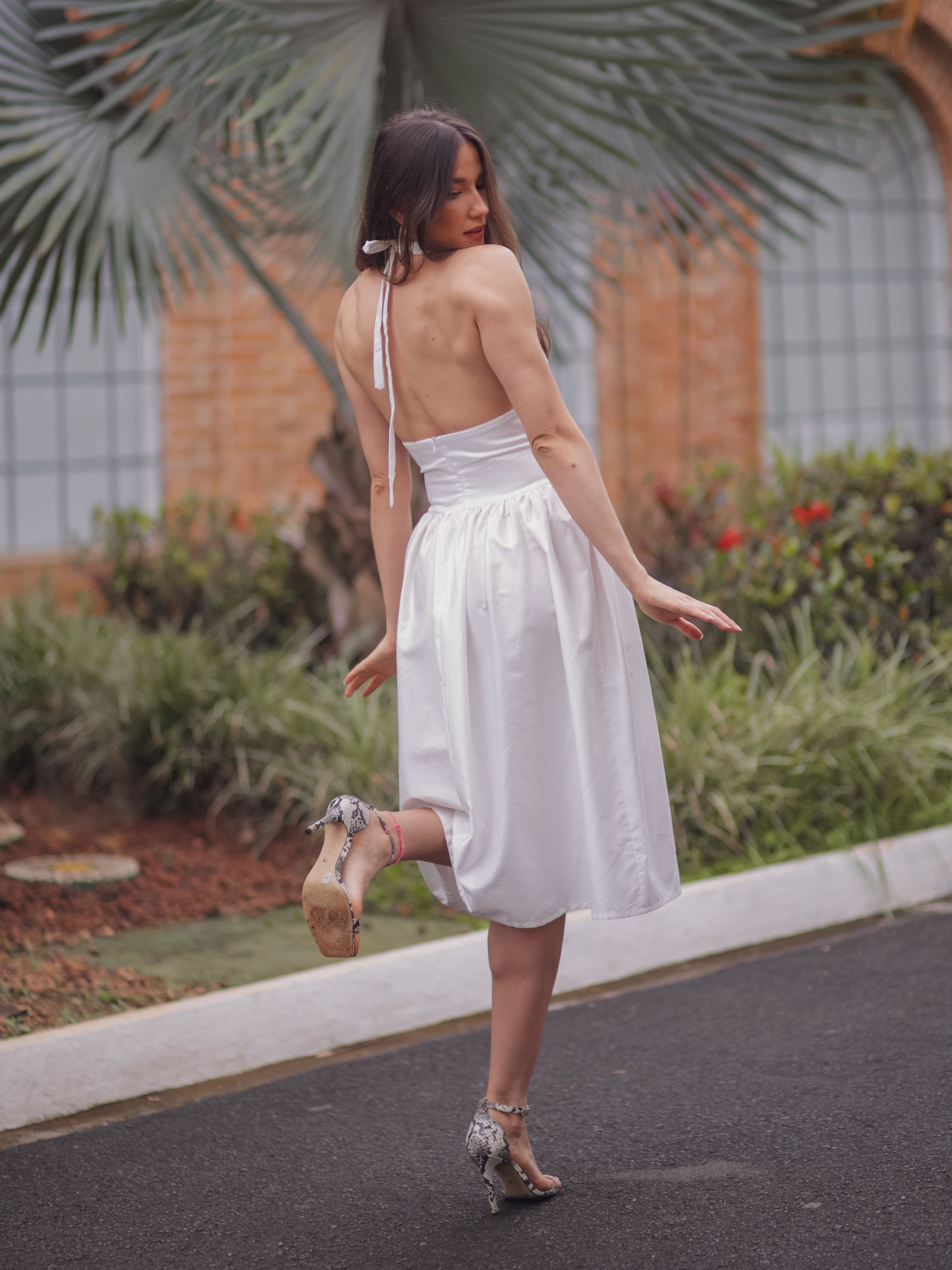 Vestido Marylin Midi Frente Única