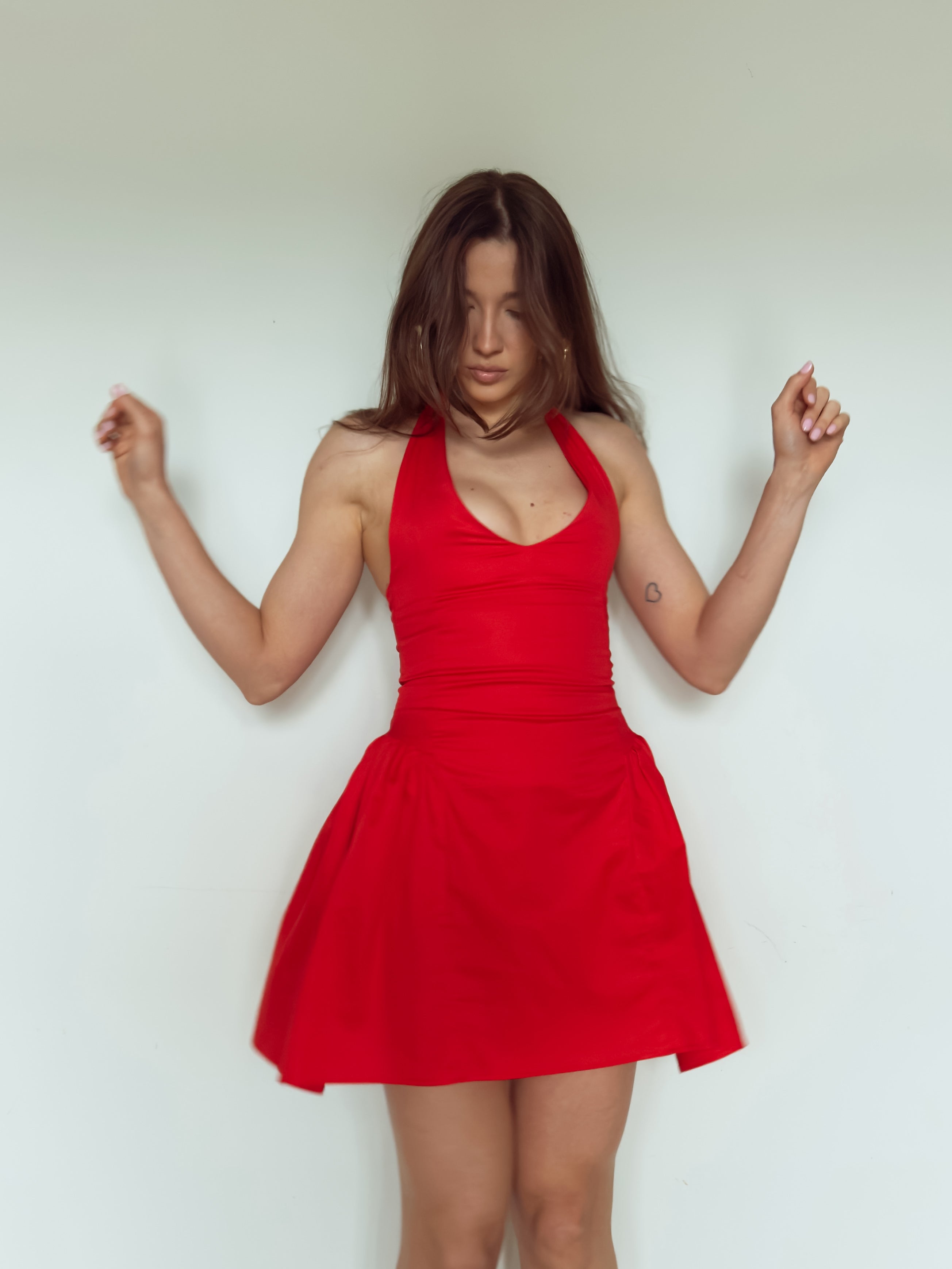 Vestido Frente Única Saia Franzida Esther