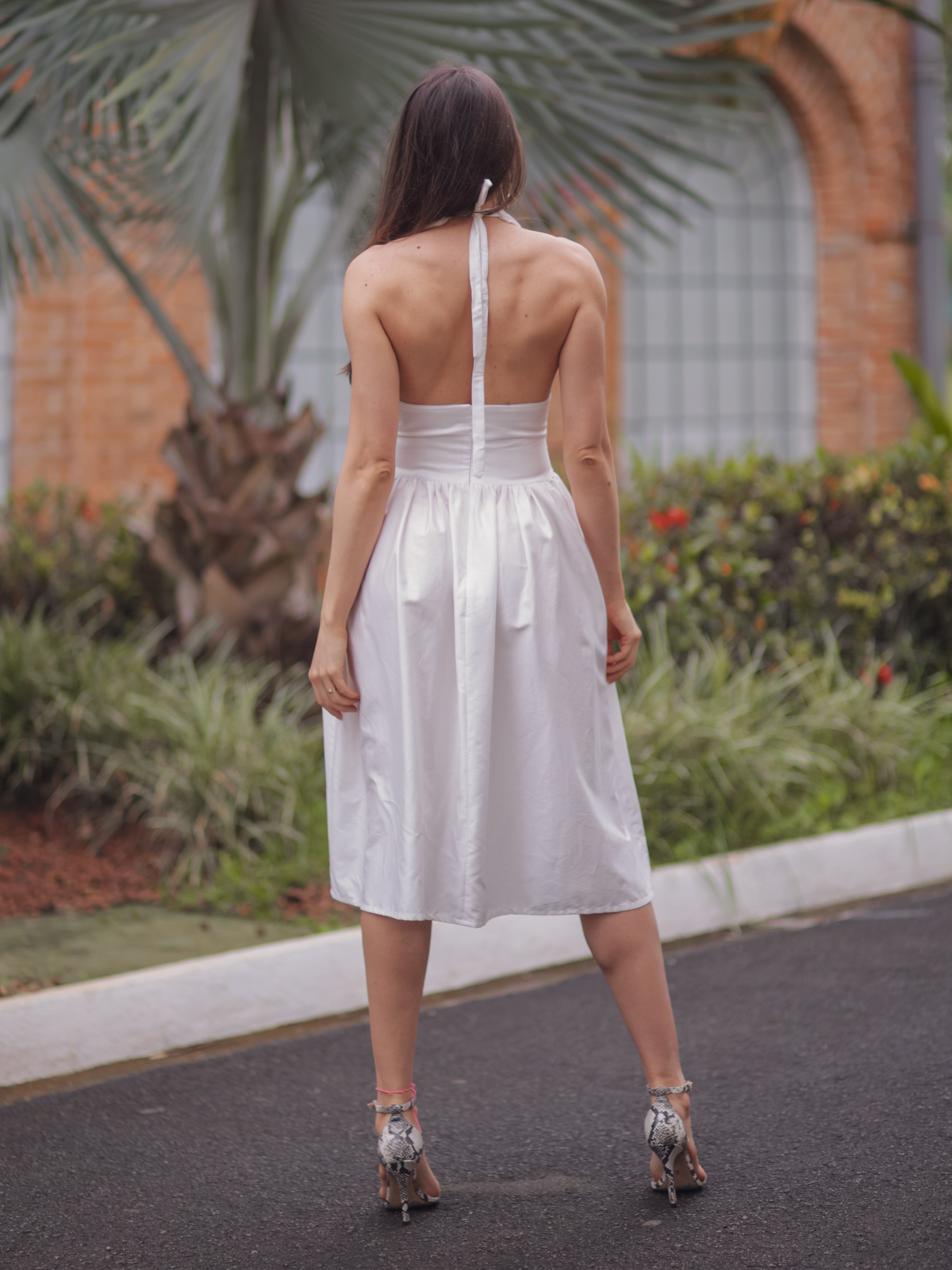 Vestido Marylin Midi Frente Única