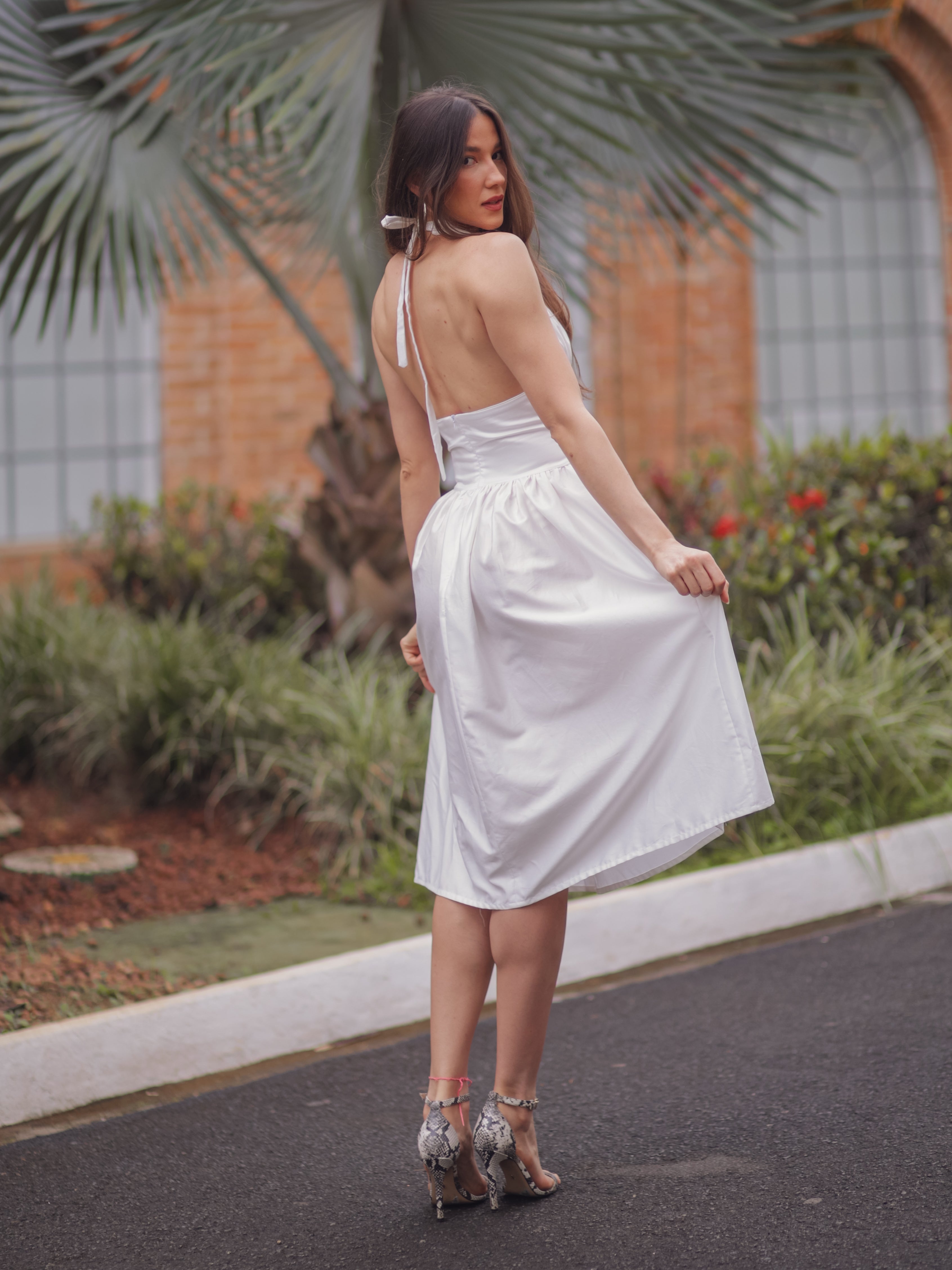 Vestido Marylin Midi Frente Única