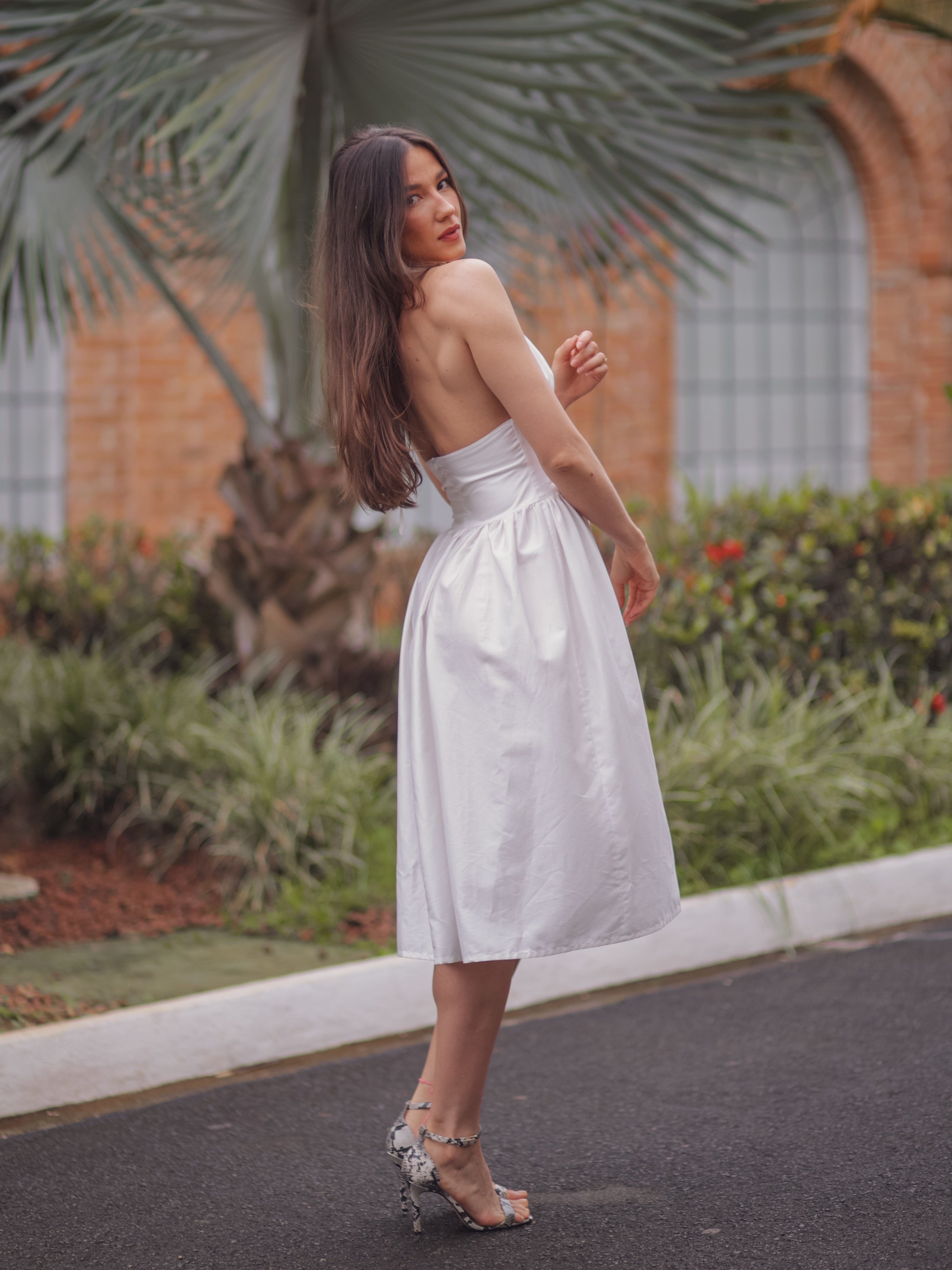 Vestido Marylin Midi Frente Única